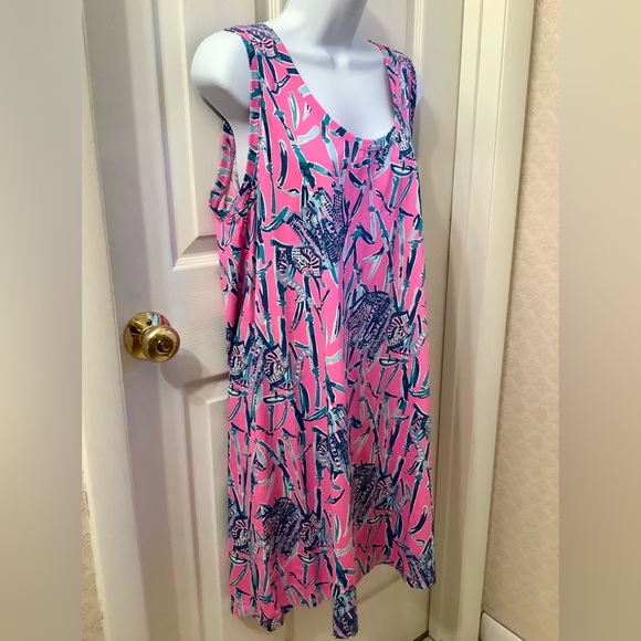 NEW Lilly Pulitzer Raylee Dress Mandavilla Pink Extra Lucky - XL - Picture 4 of 14